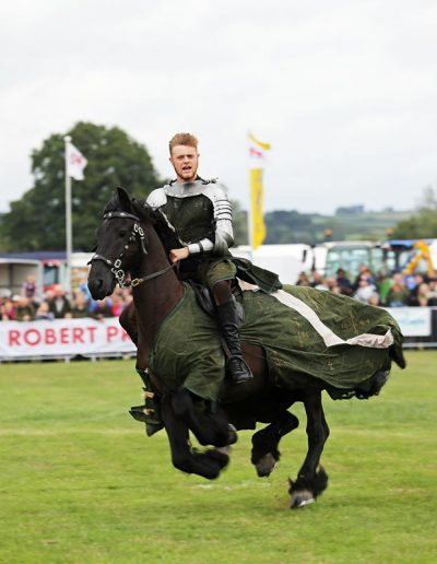 Usk Show Attractions Medieval Horse Show - Jousting
